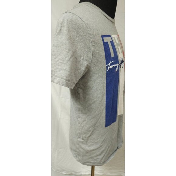 Tommy Hilfiger Denim Painter THD 1985 NYC Gray Red White Blue Medium T-Shirt - Picture 7 of 13